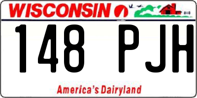 WI license plate 148PJH