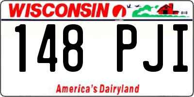WI license plate 148PJI