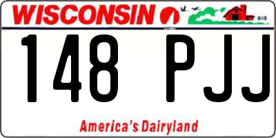 WI license plate 148PJJ