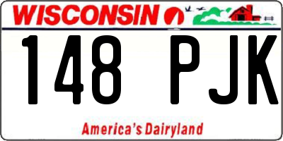 WI license plate 148PJK