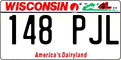 WI license plate 148PJL