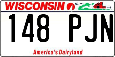 WI license plate 148PJN