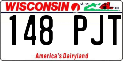 WI license plate 148PJT