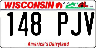 WI license plate 148PJV