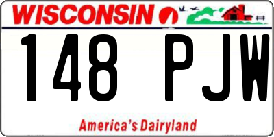 WI license plate 148PJW