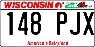 WI license plate 148PJX
