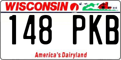 WI license plate 148PKB