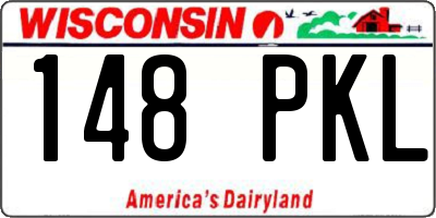 WI license plate 148PKL