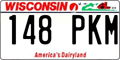 WI license plate 148PKM
