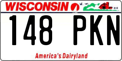 WI license plate 148PKN