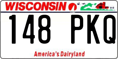 WI license plate 148PKQ