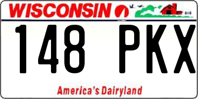 WI license plate 148PKX