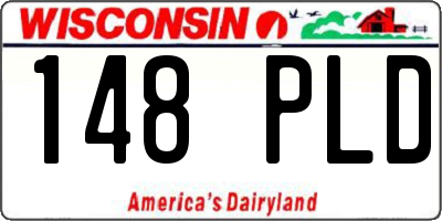 WI license plate 148PLD