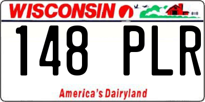 WI license plate 148PLR