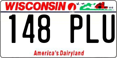 WI license plate 148PLU