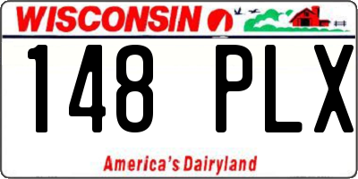 WI license plate 148PLX