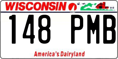 WI license plate 148PMB