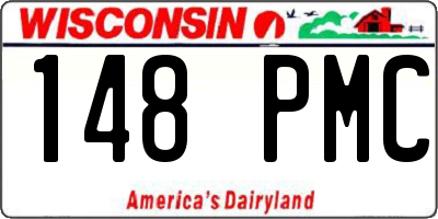 WI license plate 148PMC
