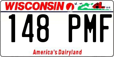 WI license plate 148PMF