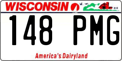 WI license plate 148PMG