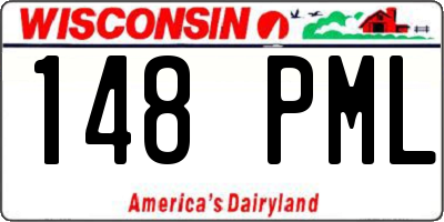 WI license plate 148PML