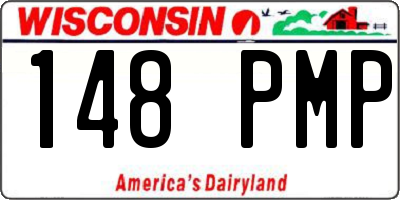 WI license plate 148PMP