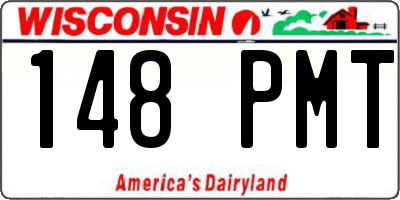 WI license plate 148PMT