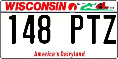 WI license plate 148PTZ