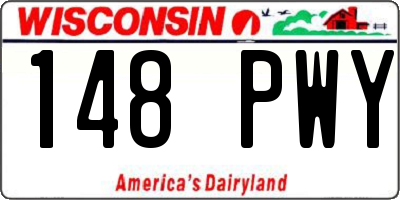 WI license plate 148PWY