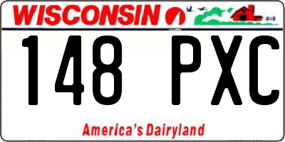WI license plate 148PXC