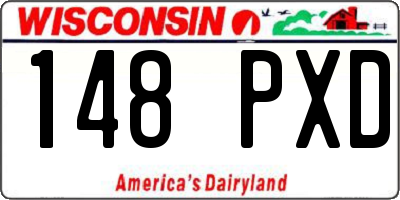WI license plate 148PXD