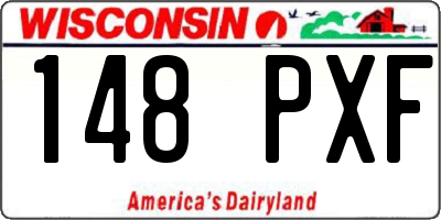 WI license plate 148PXF