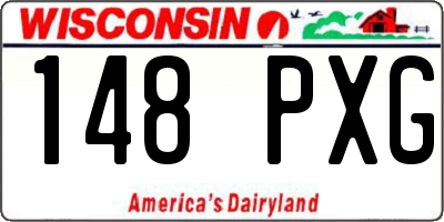 WI license plate 148PXG