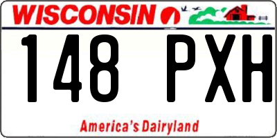 WI license plate 148PXH