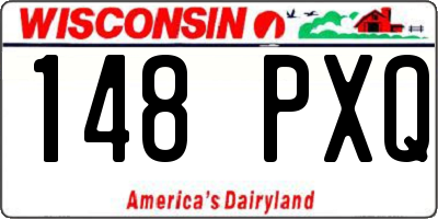 WI license plate 148PXQ