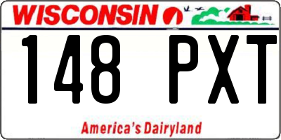 WI license plate 148PXT
