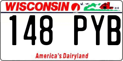 WI license plate 148PYB