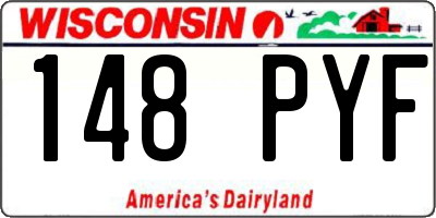 WI license plate 148PYF