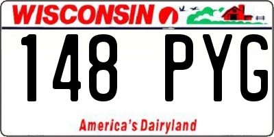 WI license plate 148PYG