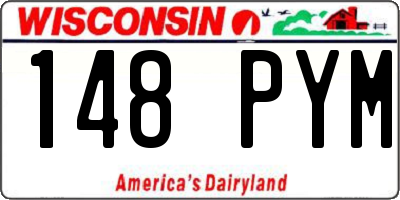 WI license plate 148PYM