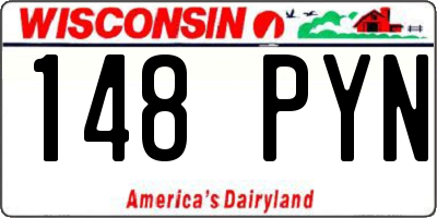 WI license plate 148PYN