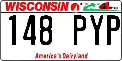 WI license plate 148PYP