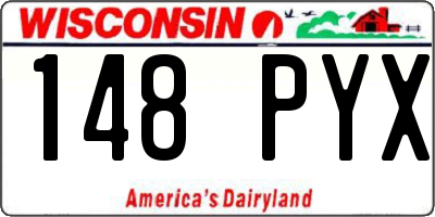 WI license plate 148PYX