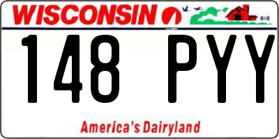 WI license plate 148PYY
