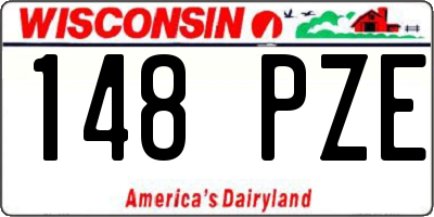 WI license plate 148PZE