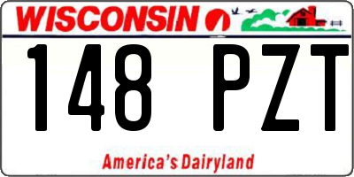 WI license plate 148PZT
