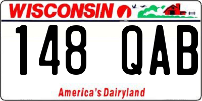 WI license plate 148QAB