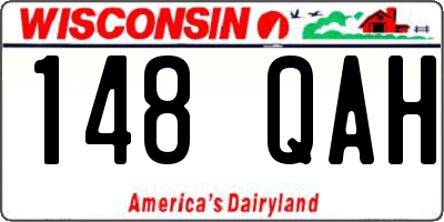 WI license plate 148QAH