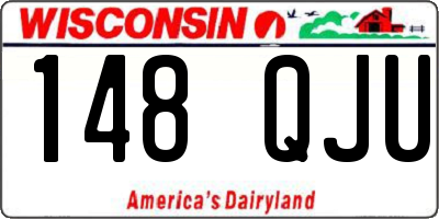 WI license plate 148QJU