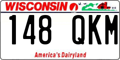 WI license plate 148QKM